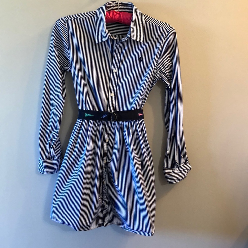 Girls Polo Ralph Lauren Shirtdress Size 12